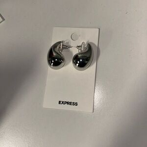 Express Shiny Silver Earrings